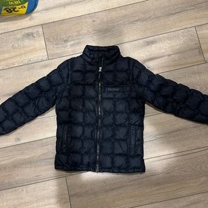 Marmot black puffer jacket size kid medium